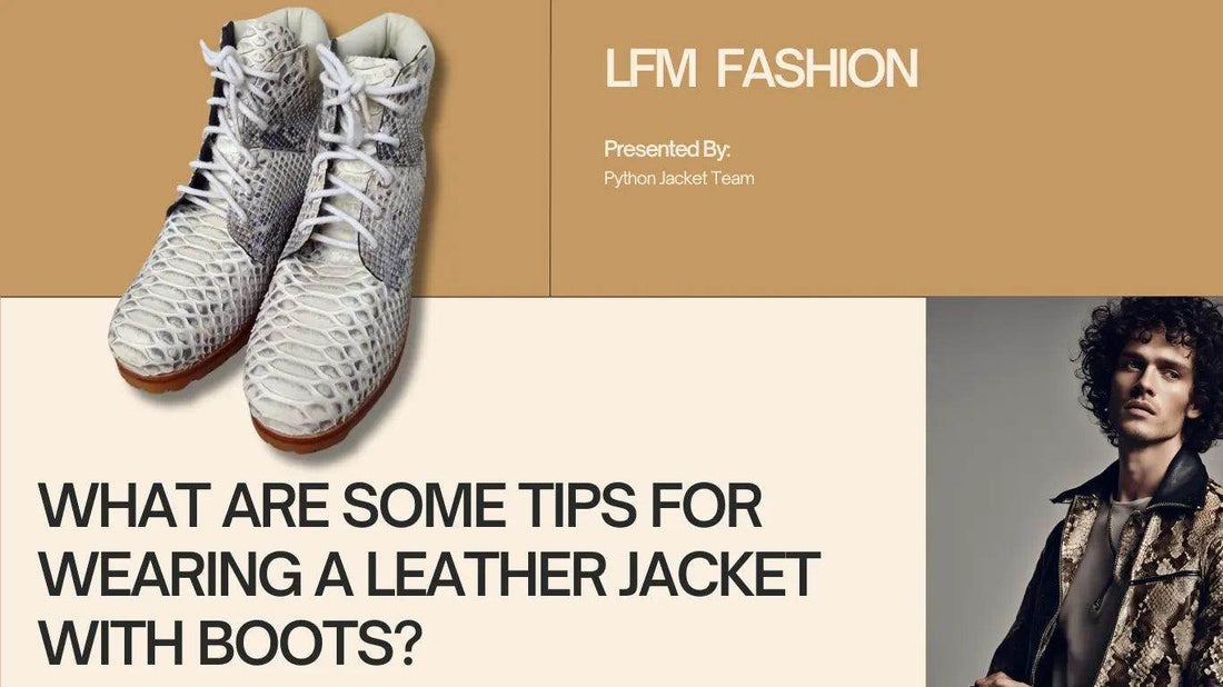 What are some tips for wearing a leather jacket with boots? - LFM Fashion