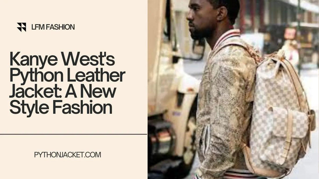 Kanye West's Python Leather Jacket: A New Style Fashion - Python Jacket by LFM Fashion