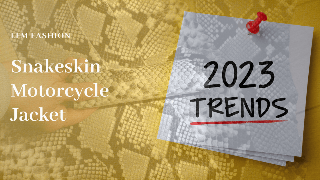 Snakeskin Motorcycle Jacket Trend 2023