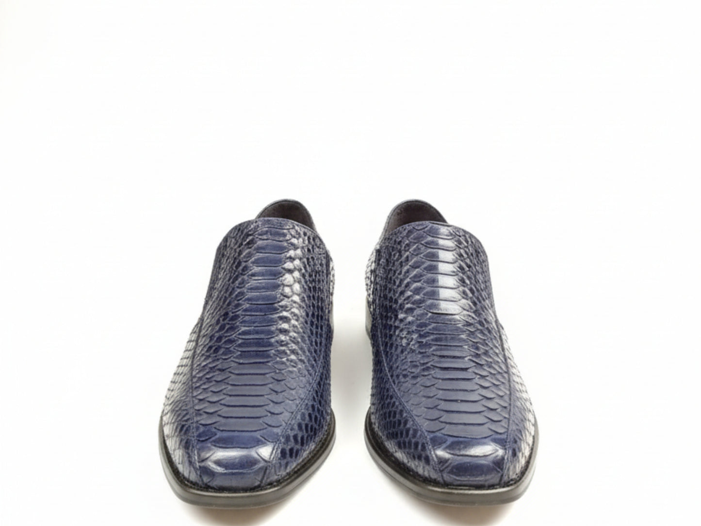 Men Python Snakeskin Oxford Shoes: Handmade Formal Slip-On Loafers