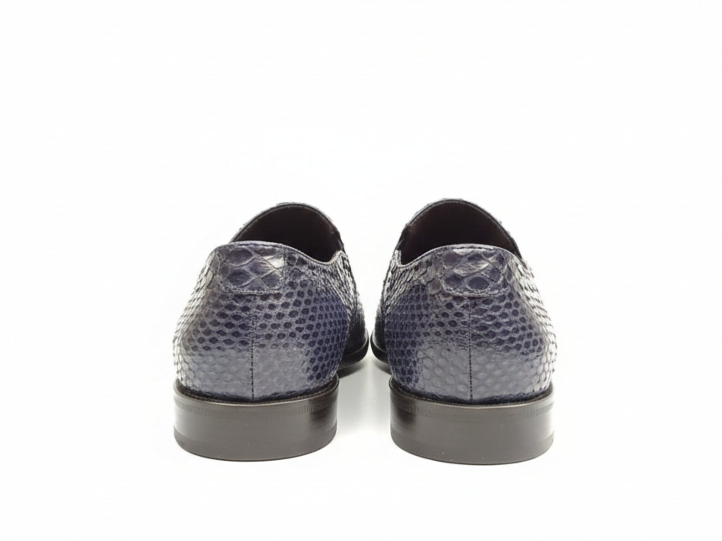 Men Python Snakeskin Oxford Shoes: Handmade Formal Slip-On Loafers