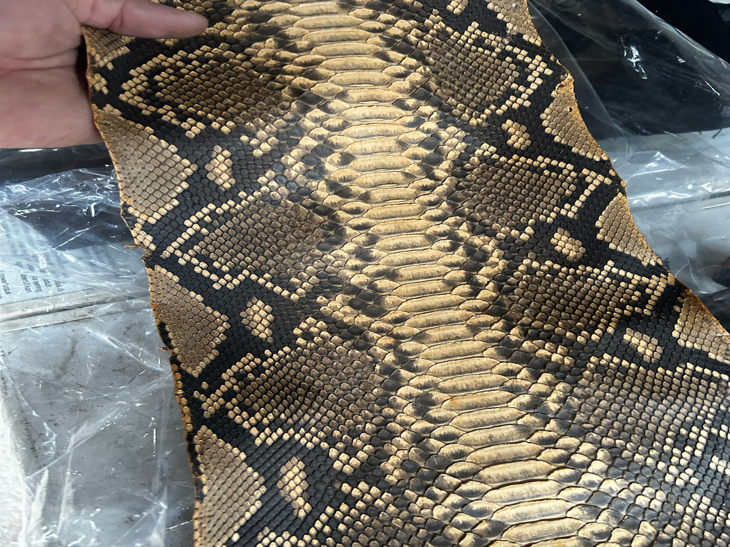 Genuine Python Snakeskin Leather Biker Jacket: Natural Brown Exotic Motorcycle Jacket