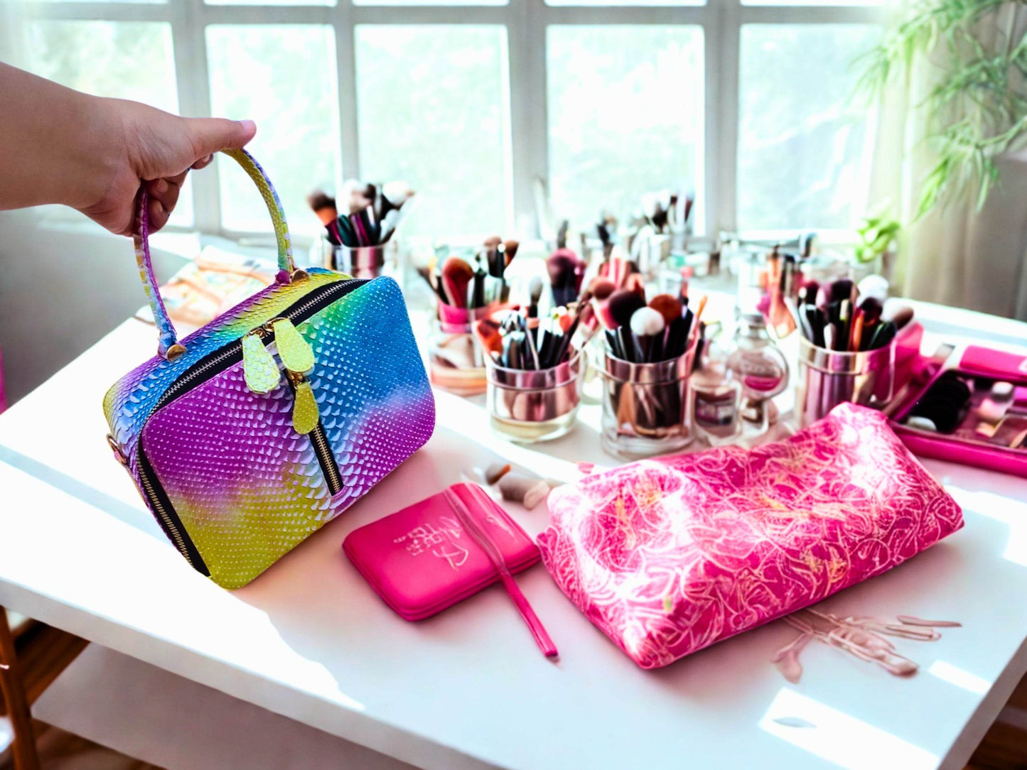 Rainbow Snakeskin Purse - LFM Fashion