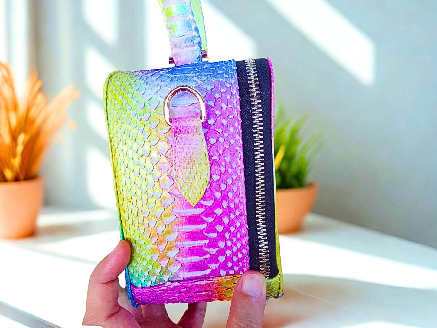 Rainbow Snakeskin Purse - LFM Fashion