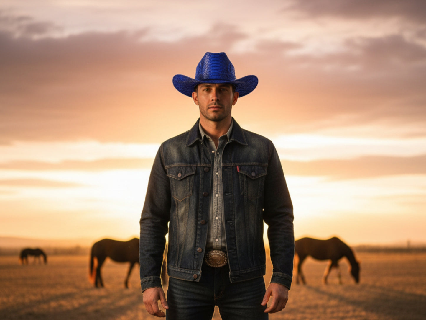 Genuine Python Snakeskin Cowboy Hat