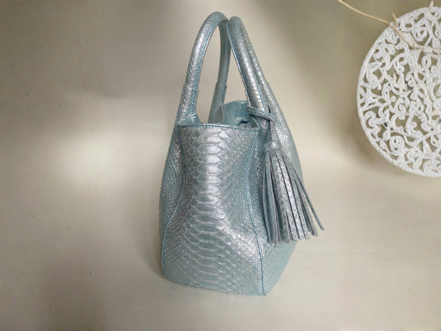Luxury Genuine Python Snakeskin Women Tote