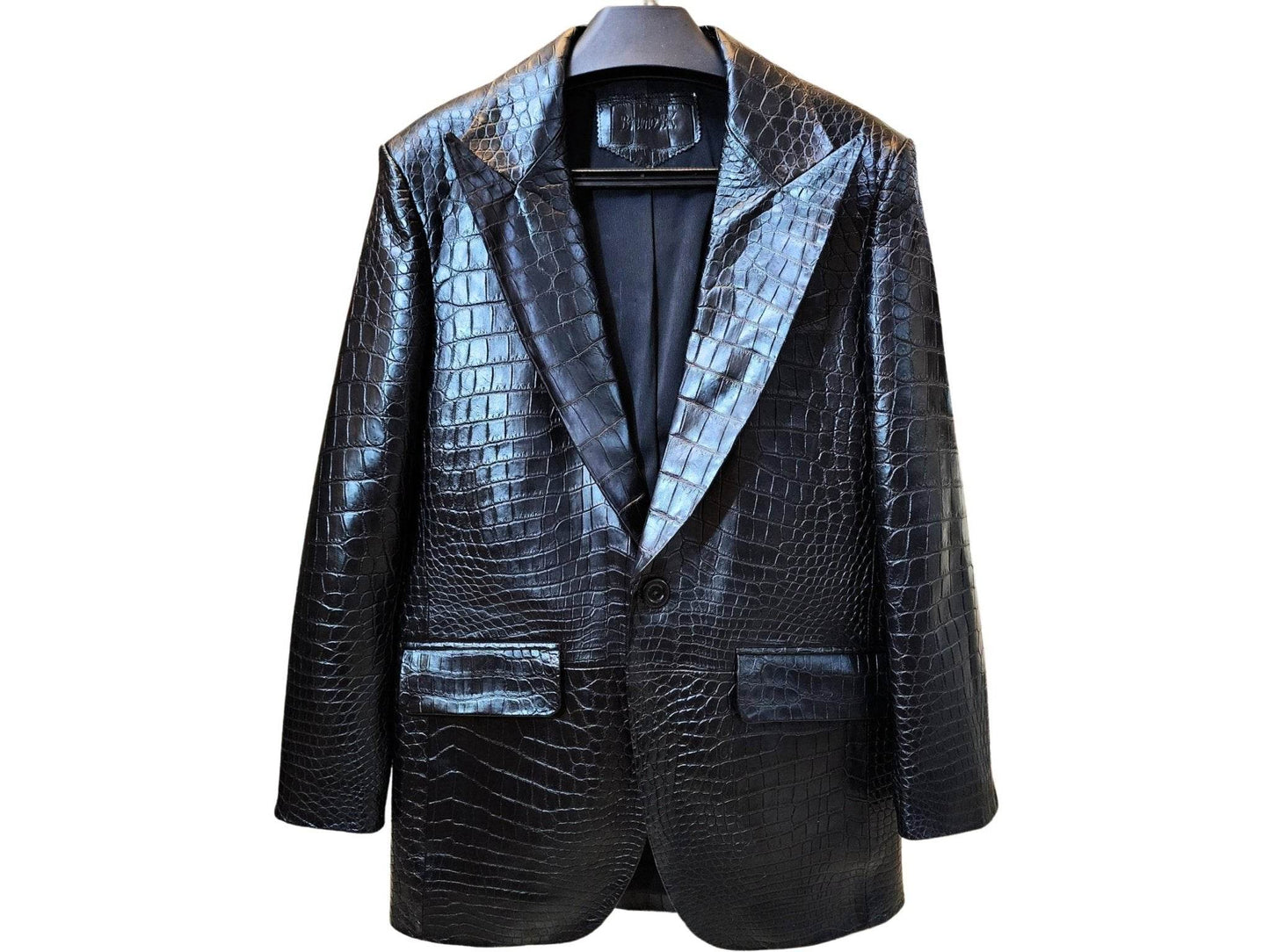 Alligator Skin Jacket for Men - LFM Fashion