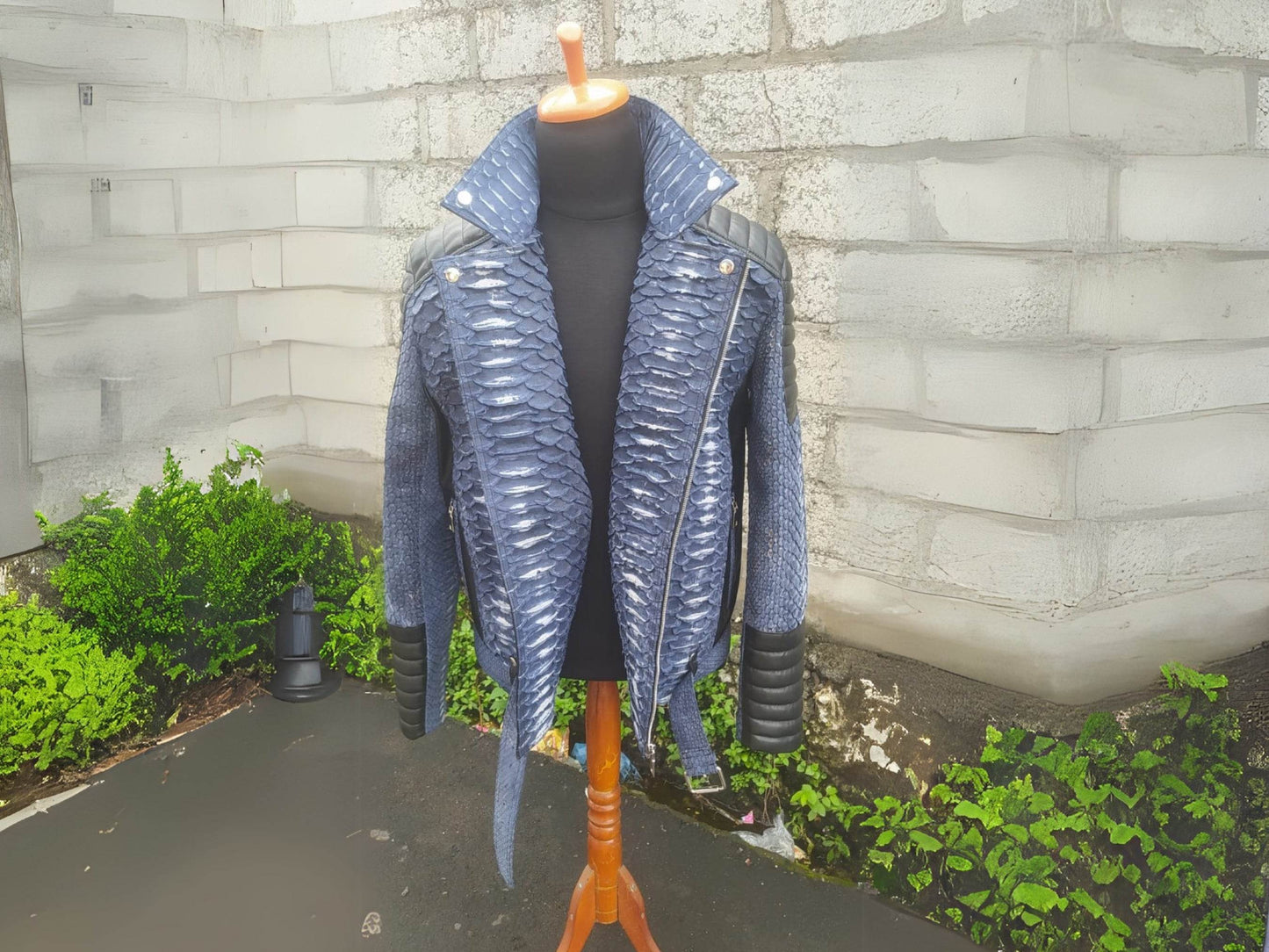 Biker Python Jacket - LFM Fashion