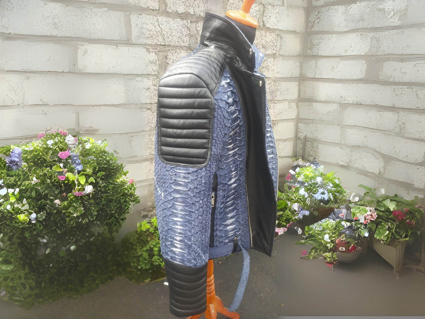 Biker Python Jacket - LFM Fashion