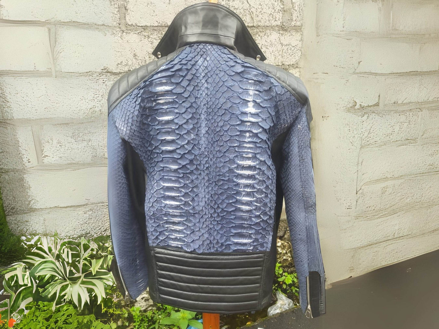 Biker Python Jacket - LFM Fashion