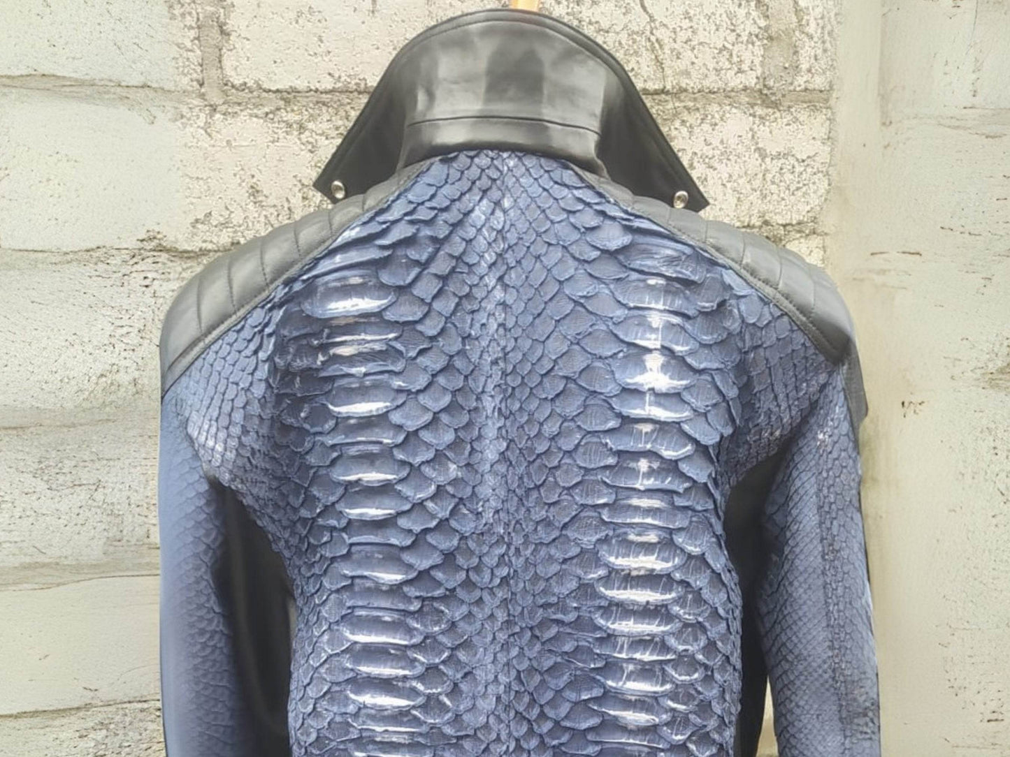 Biker Python Jacket - LFM Fashion
