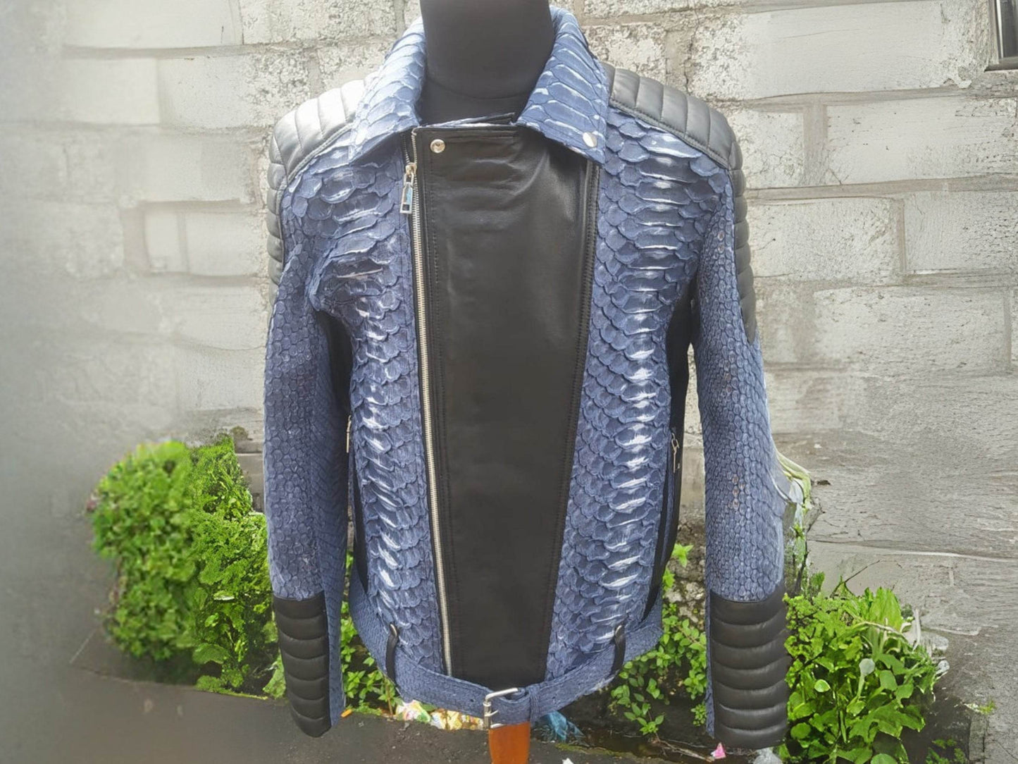 Biker Python Jacket - LFM Fashion