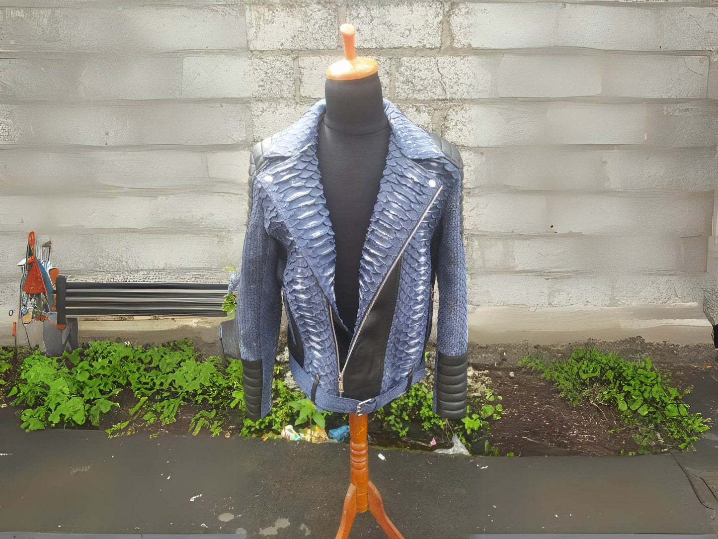 Biker Python Jacket - LFM Fashion