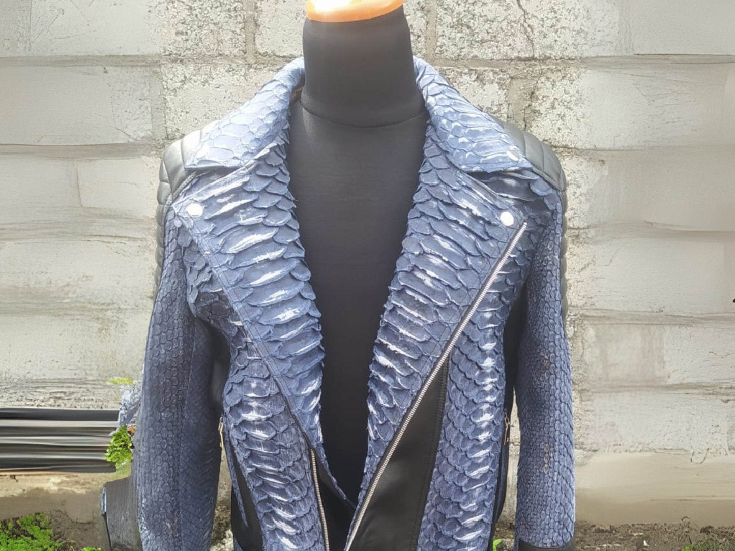 Biker Python Jacket - LFM Fashion