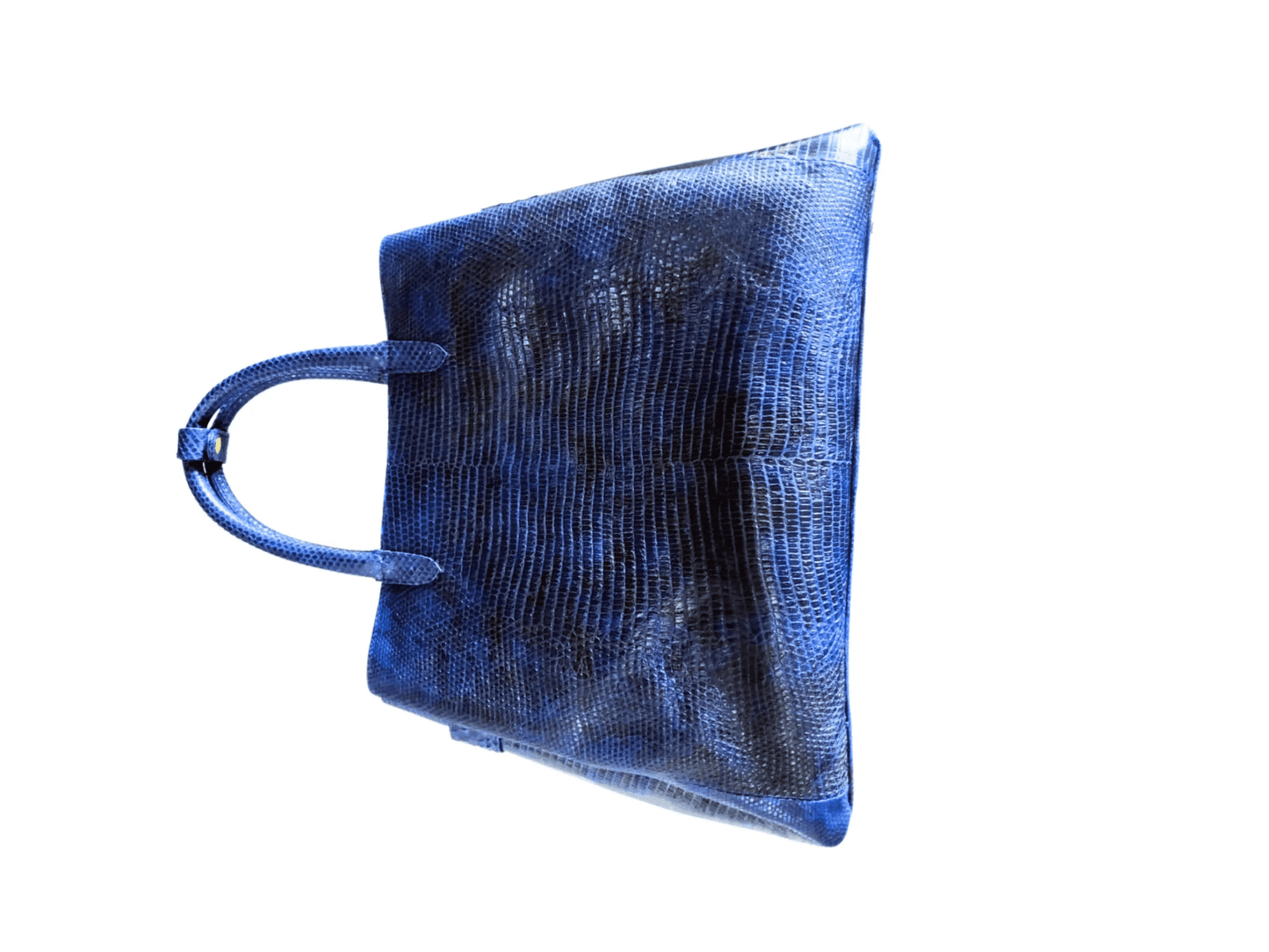 Blue Lizard Skin Totes Bag - Python Jacket by LFM Fashion