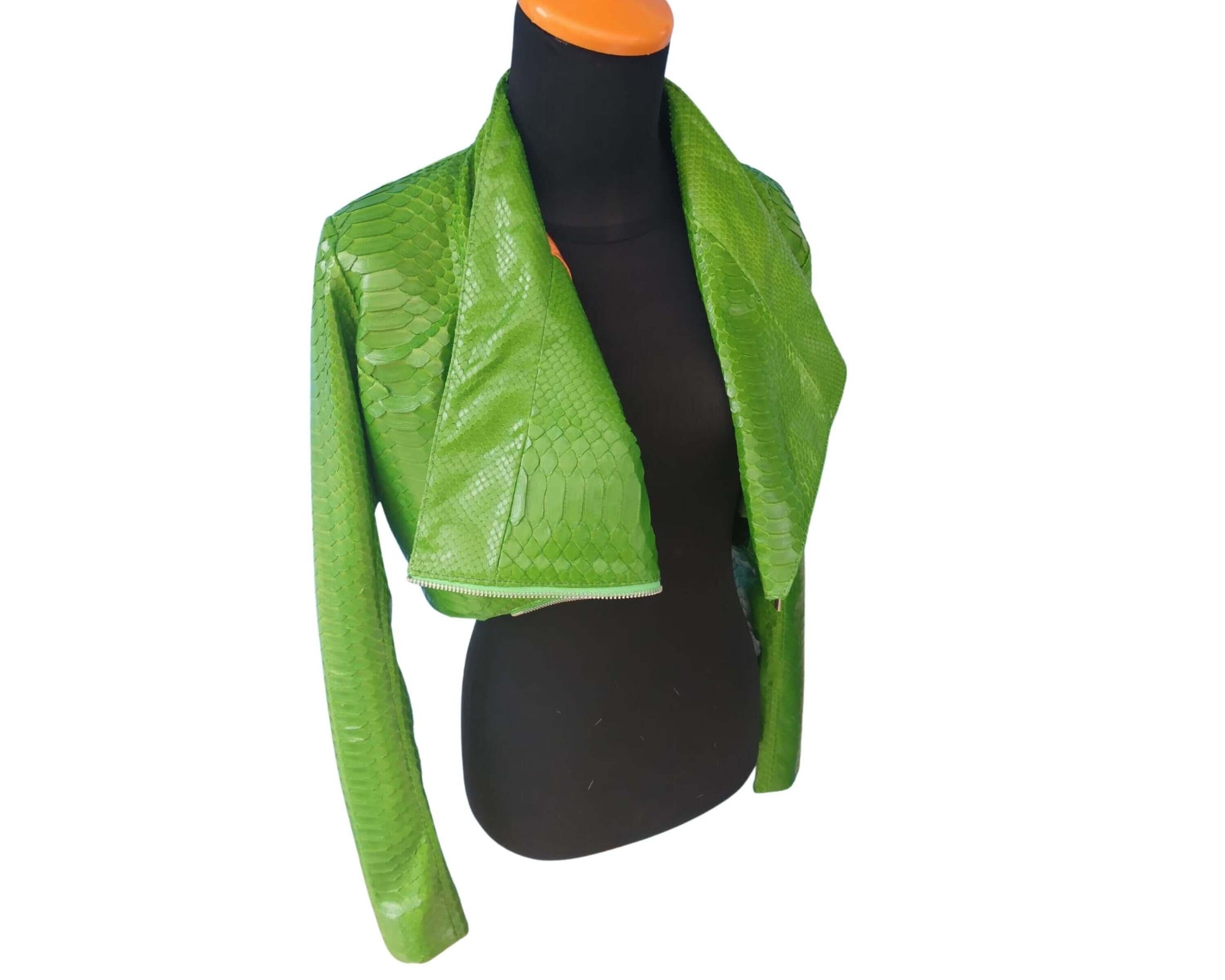 Women Jacket Bolero Jacket Wedding Green / X-SMALL Python Jacket by LFM Fashion