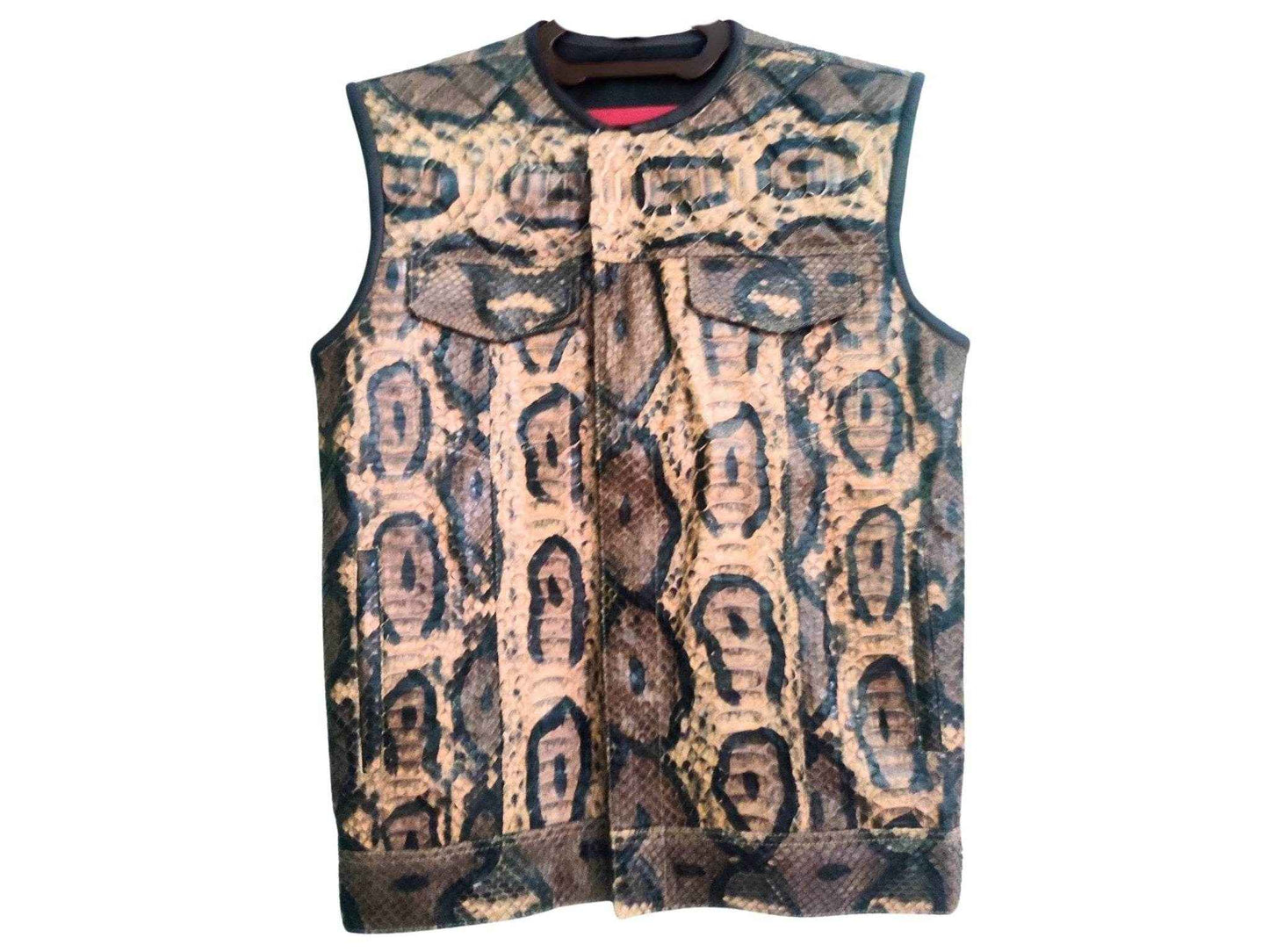 Brown Motorcycle Leather Vest