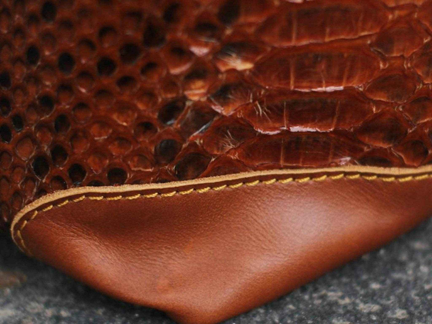 Brown Snakeskin Tote Bags