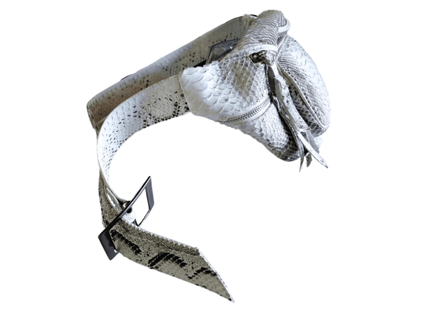Crossbody Snakeskin Fanny Pack - Python Jacket by LFM Fashion
