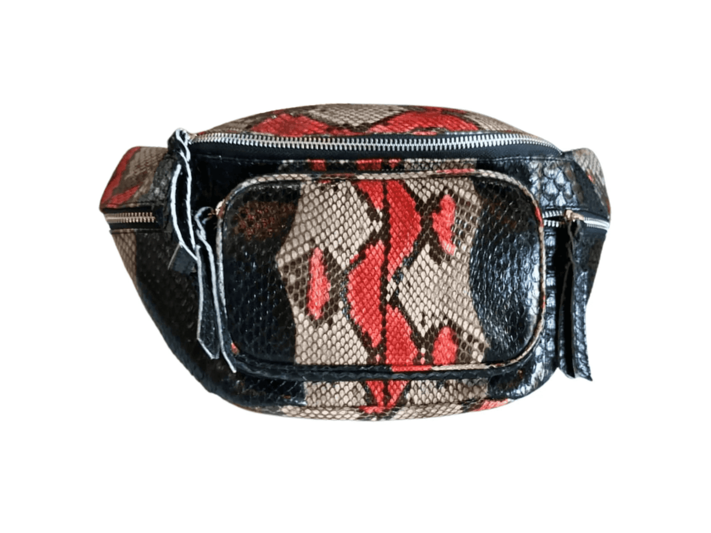 Crossbody Snakeskin Fanny Pack - Python Jacket by LFM Fashion
