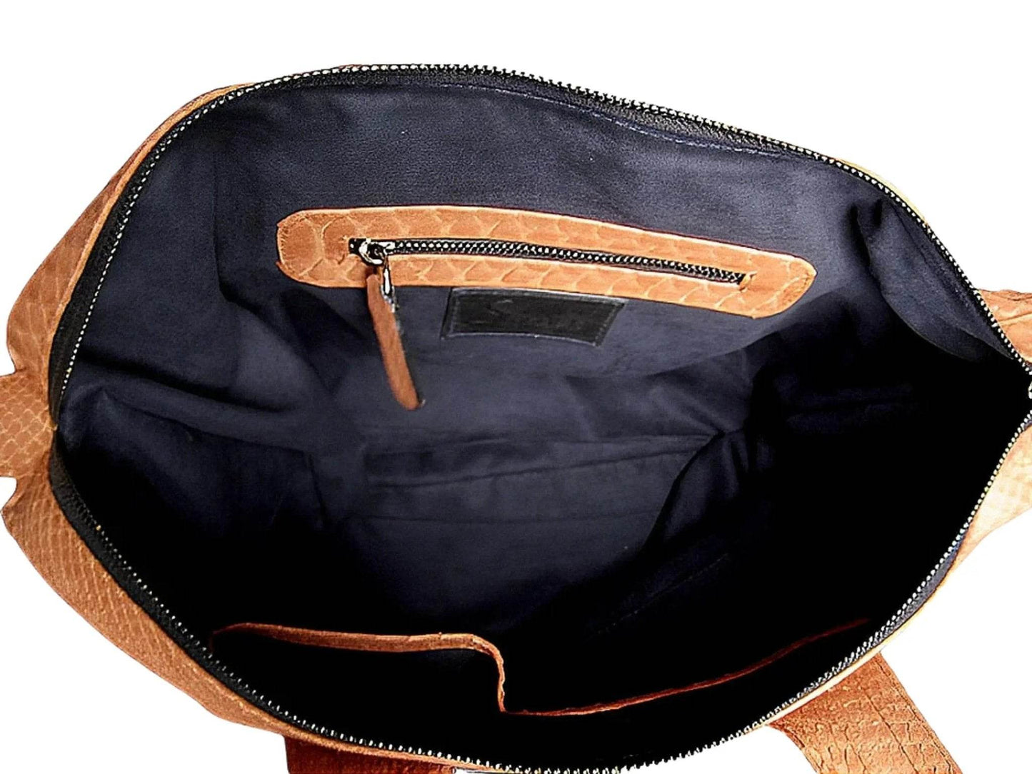 Cute Snakeskin Tote Leather Handbag - LFM Fashion