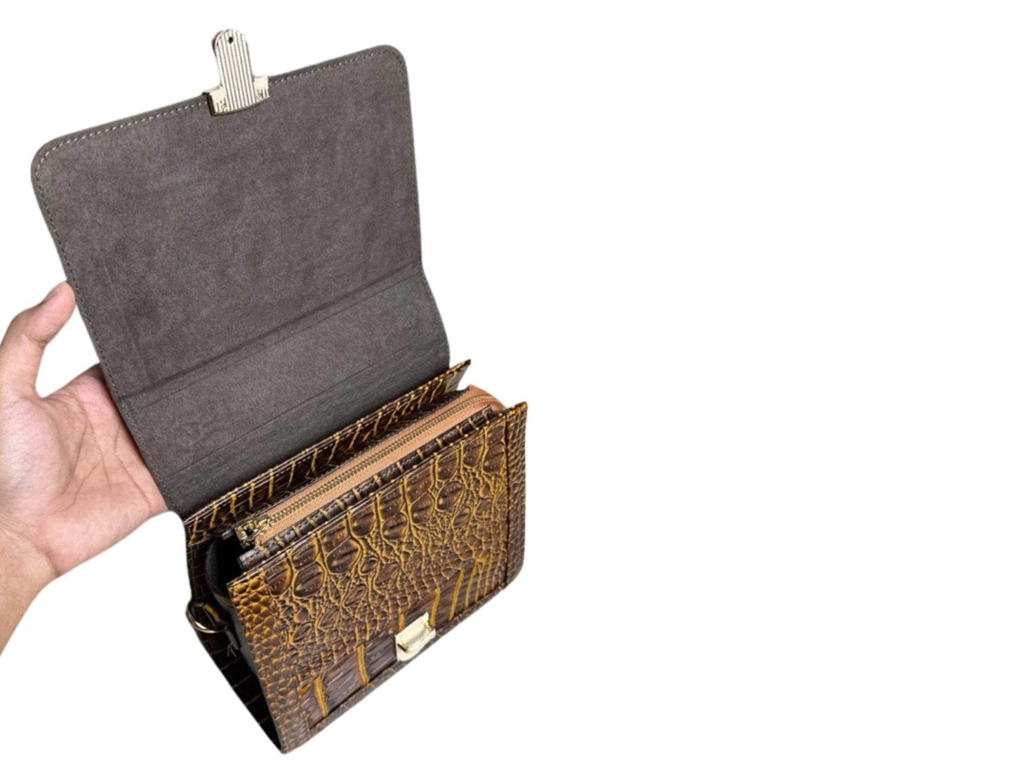 Genuine Crocodile Leather Bag - LFM Fashion
