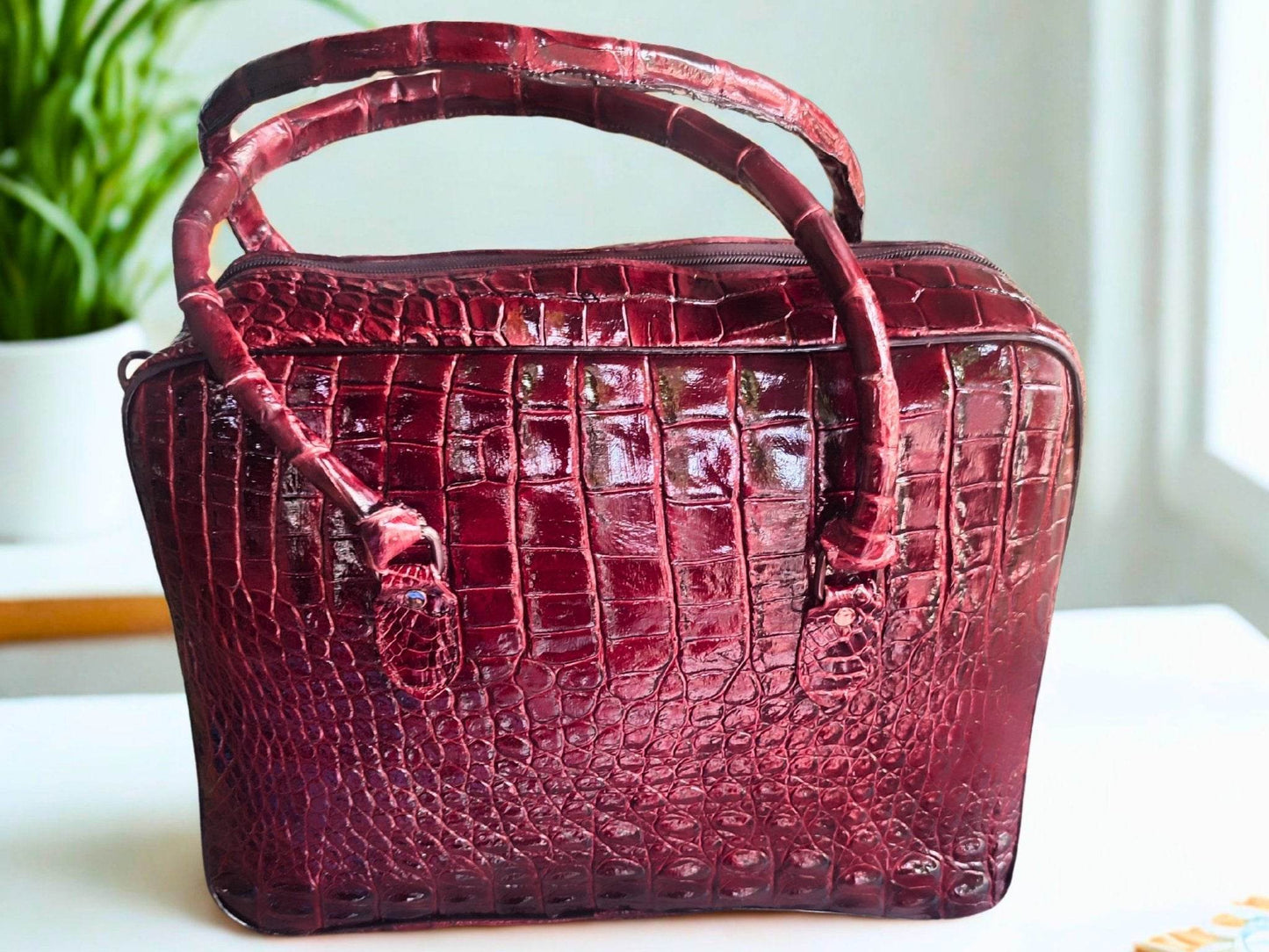 Genuine Crocodile Leather Briefcase - LFM Fashion