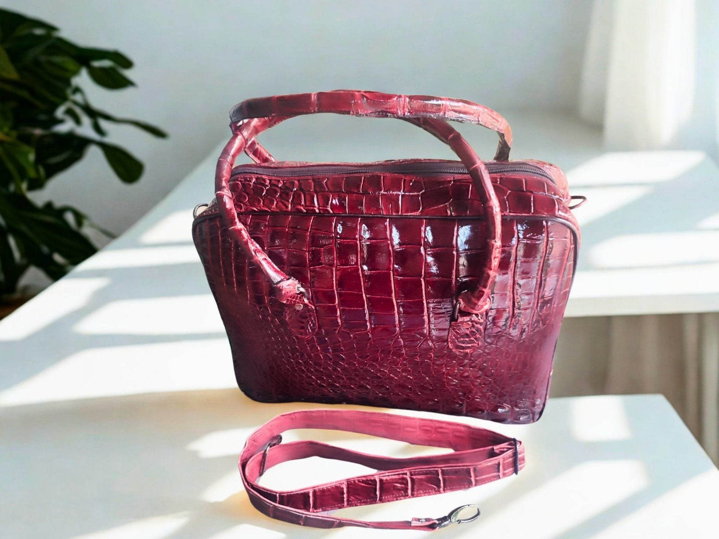 Genuine Crocodile Leather Briefcase - LFM Fashion