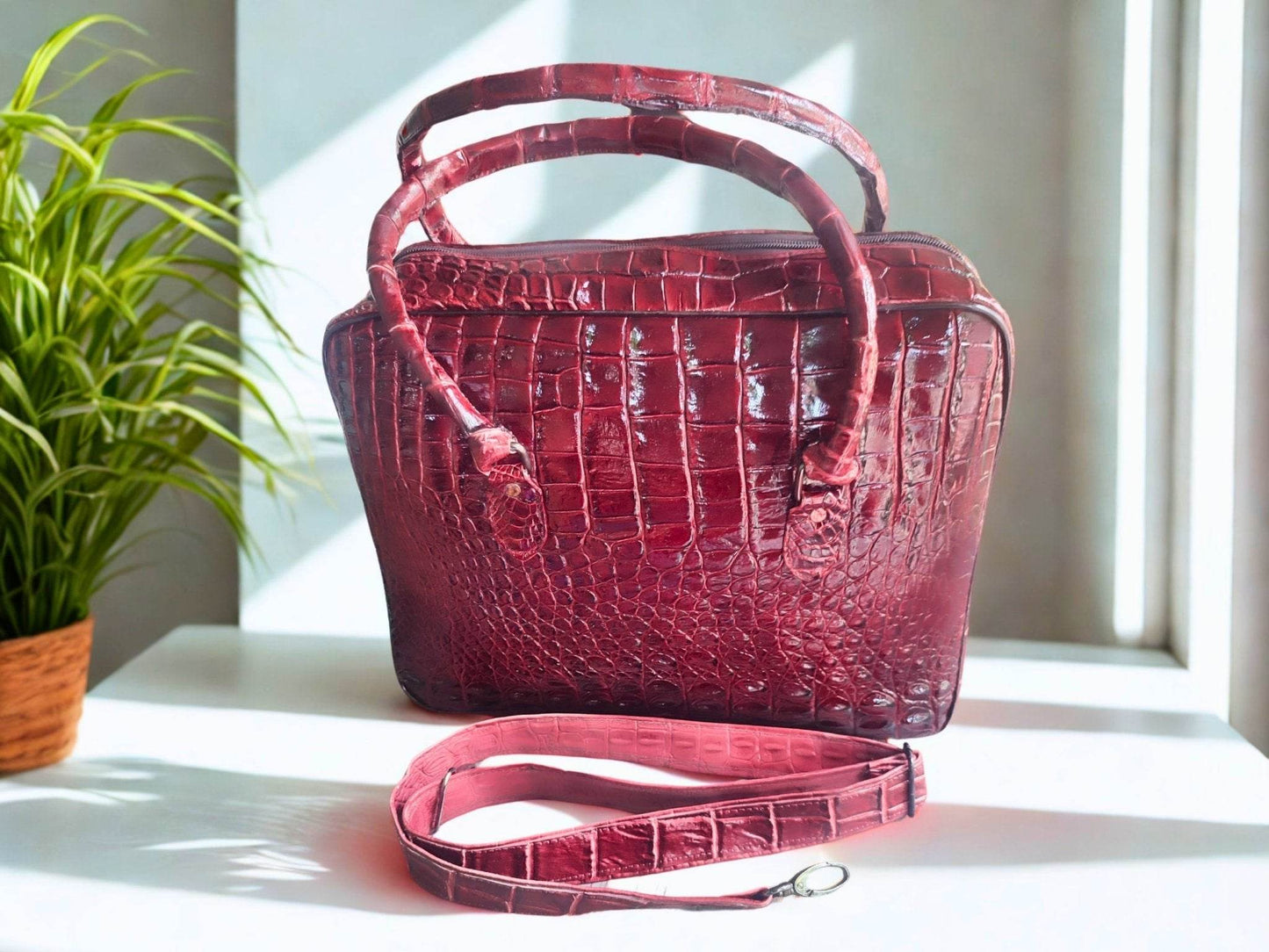 Genuine Crocodile Leather Briefcase - LFM Fashion