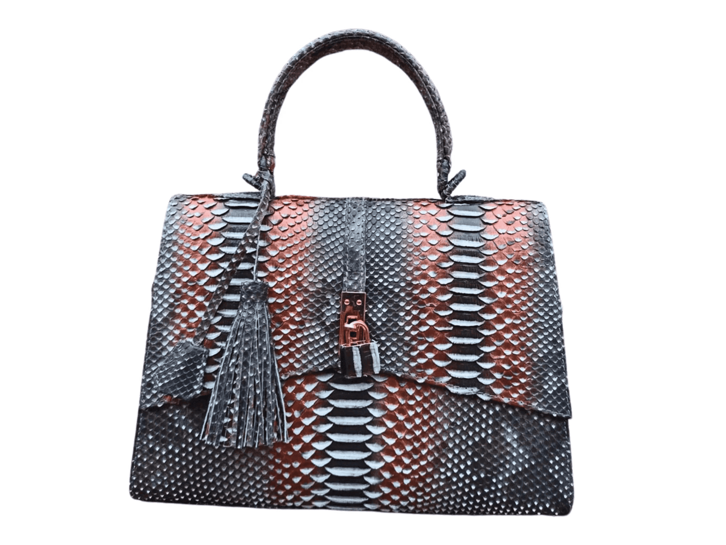 Genuine Python Snake Skin Shoulder Handbag - LFM Fashion
