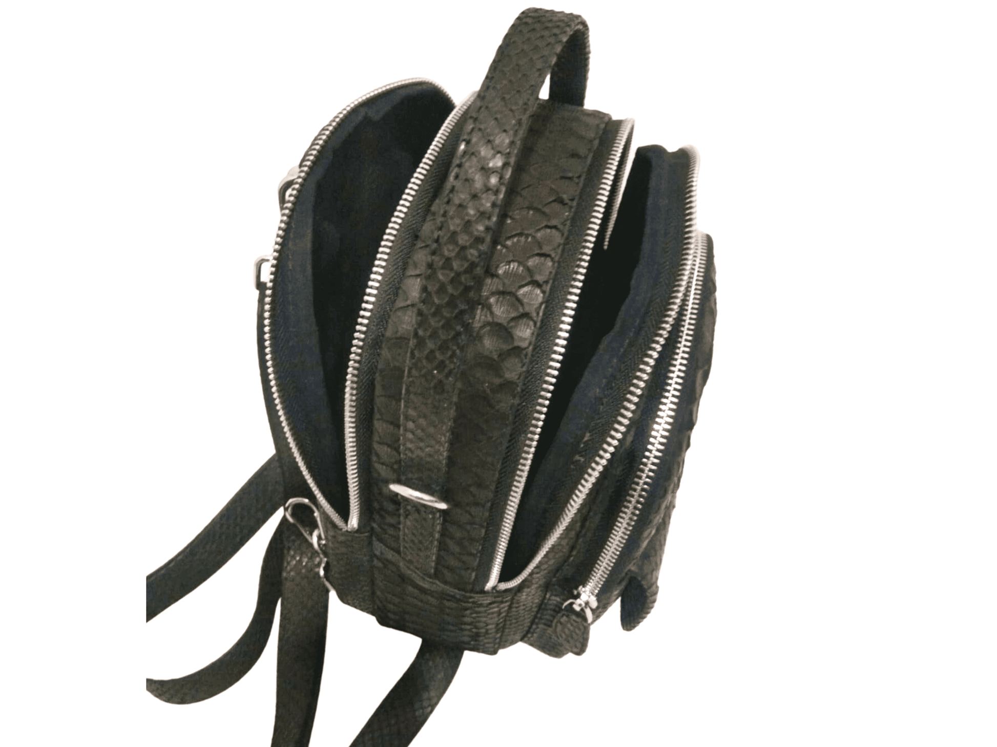 Genuine Snakeskin Leather Backpack Purse for Women Python Jacket by LFM Fashion