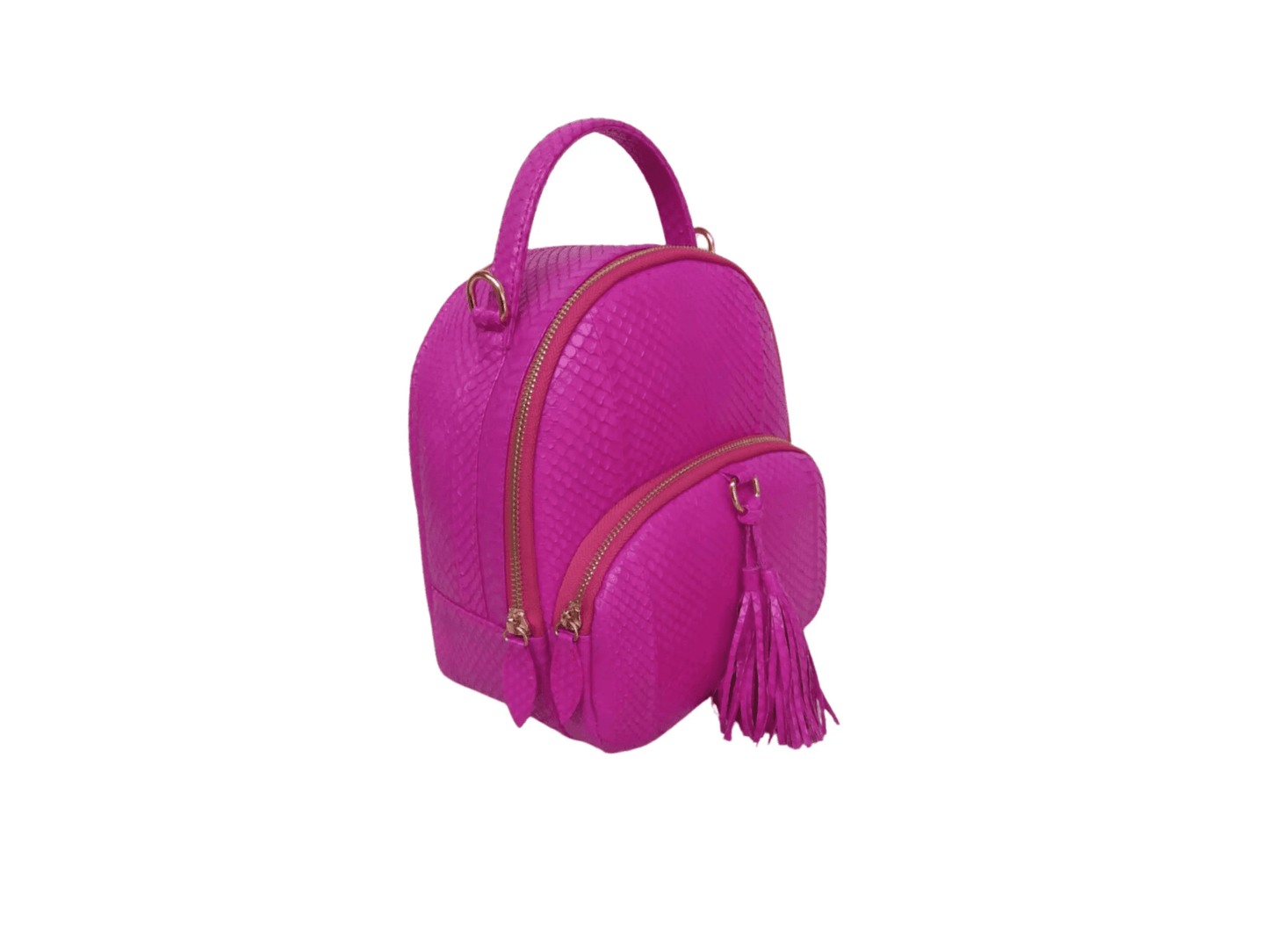 Mini Backpack Snakeskin Purse - Python Jacket by LFM Fashion