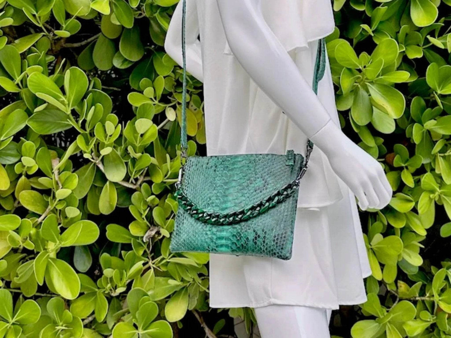 Simple Snakeskin Crossbody Purse - LFM Fashion