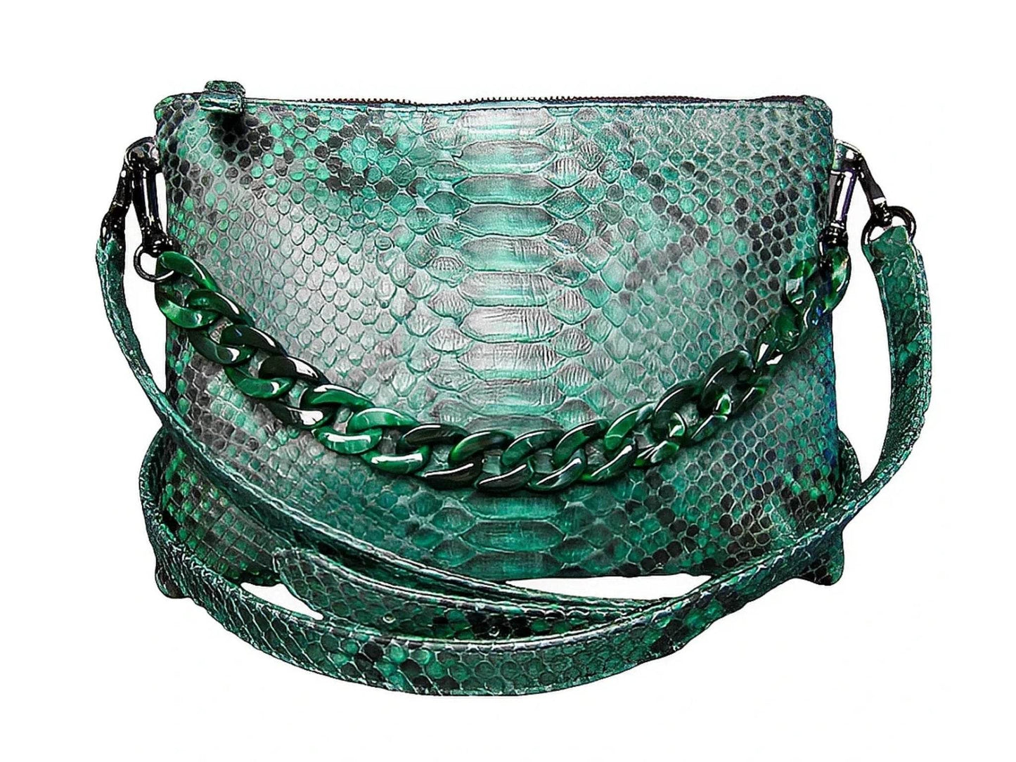 Simple Snakeskin Crossbody Purse - LFM Fashion