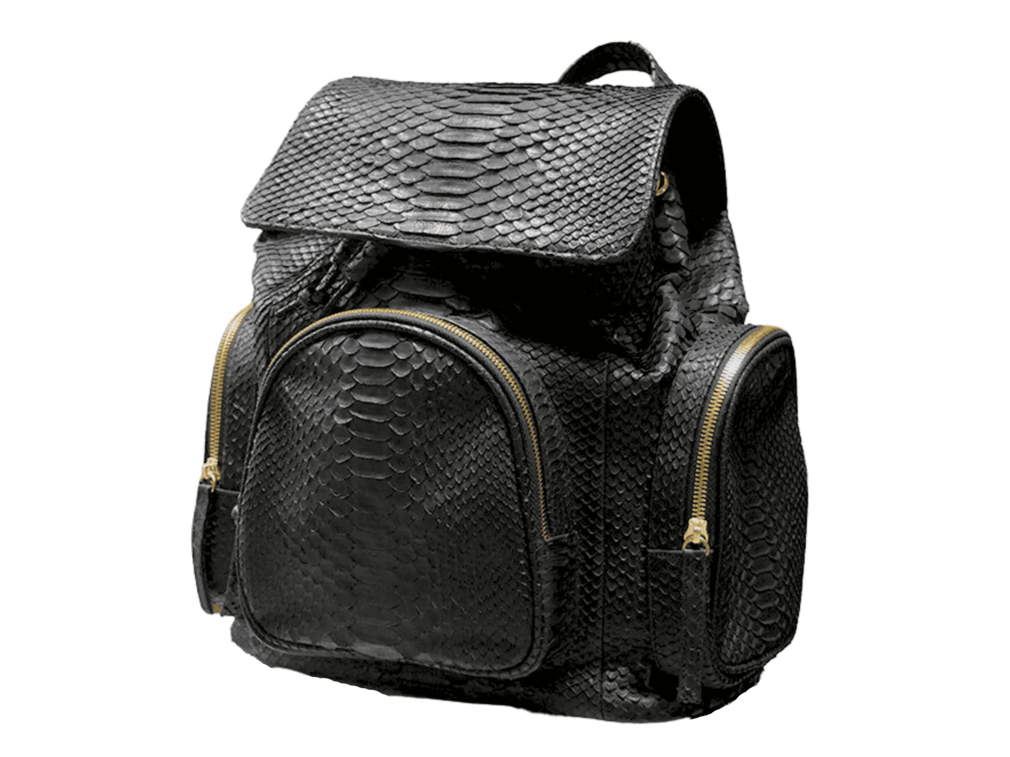 black leather snakeskin backpack Snakeskin Backpack Purse Python Jacket by LFM Fashion