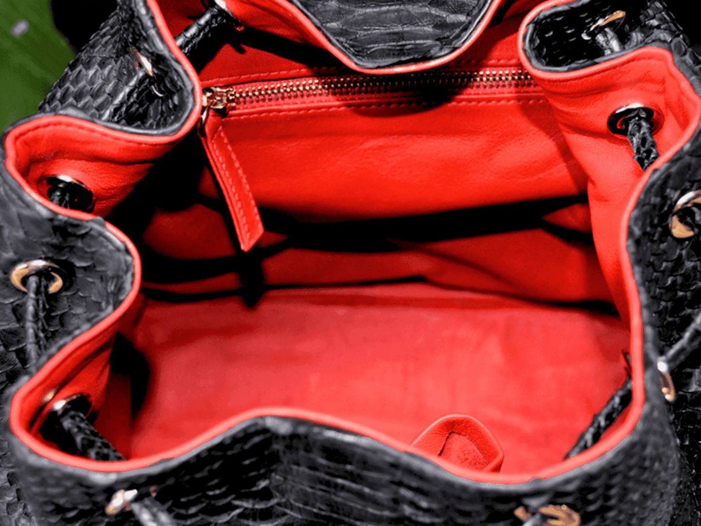 Snakeskin Backpack Purse - LFM Fashion