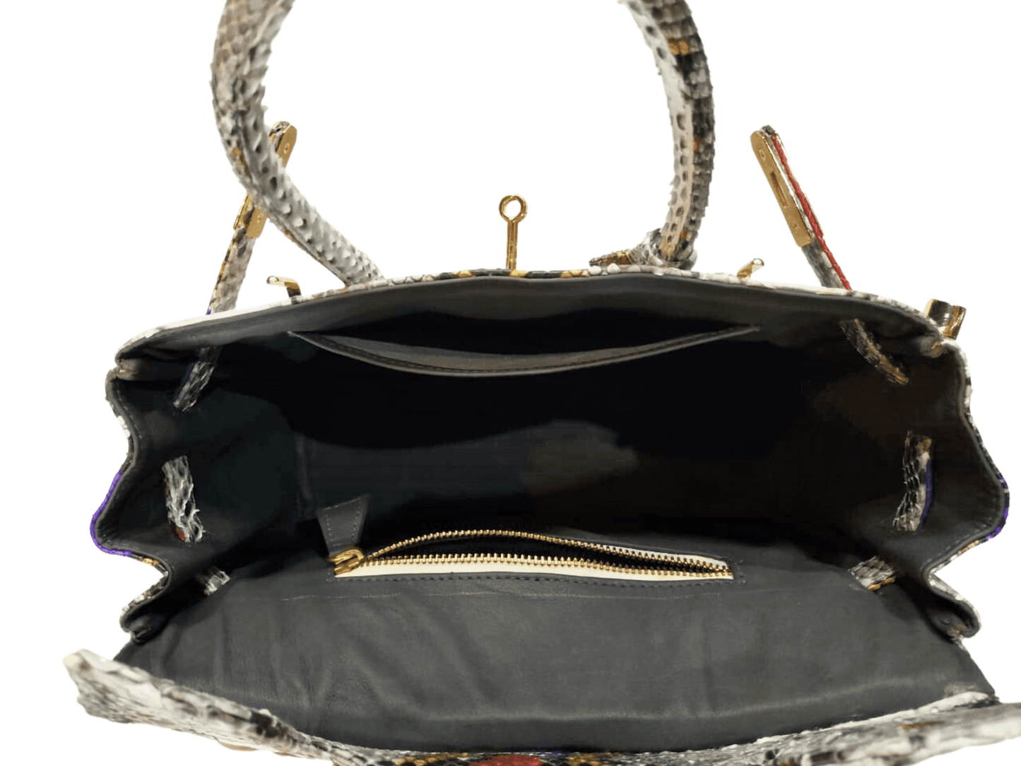 Snakeskin Birkin Bag 30 Python Jacket by LFM Fashion