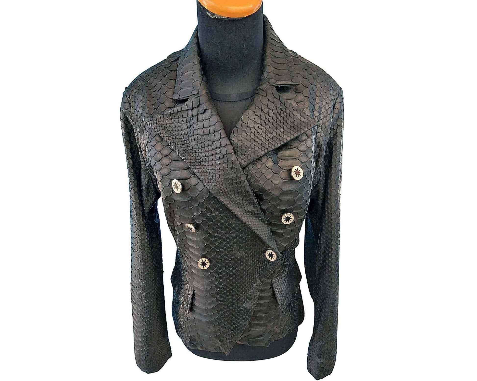 Women Jacket Snakeskin Blazer for Women Python Jacket by LFM Fashion