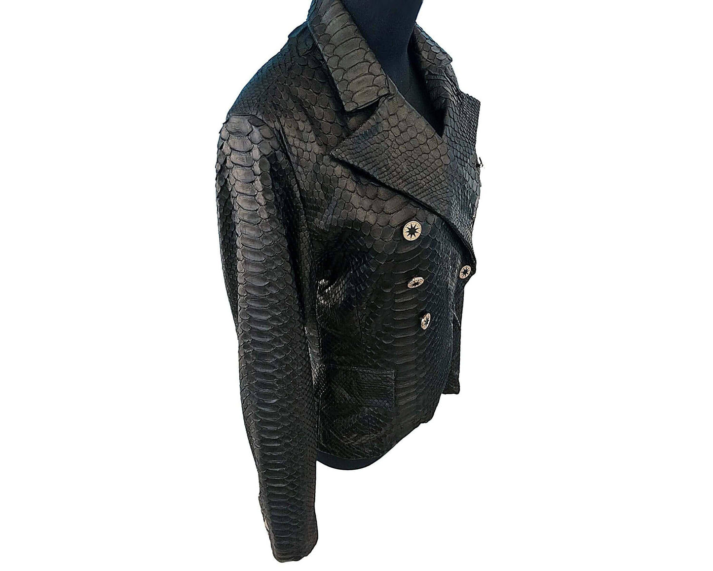 Women Jacket Snakeskin Blazer for Women Python Jacket by LFM Fashion