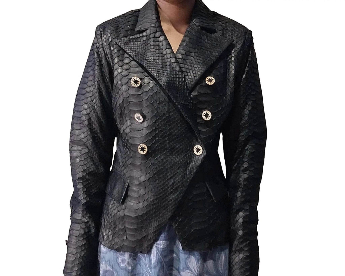 Snakeskin Blazer for Women - LFM Fashion
