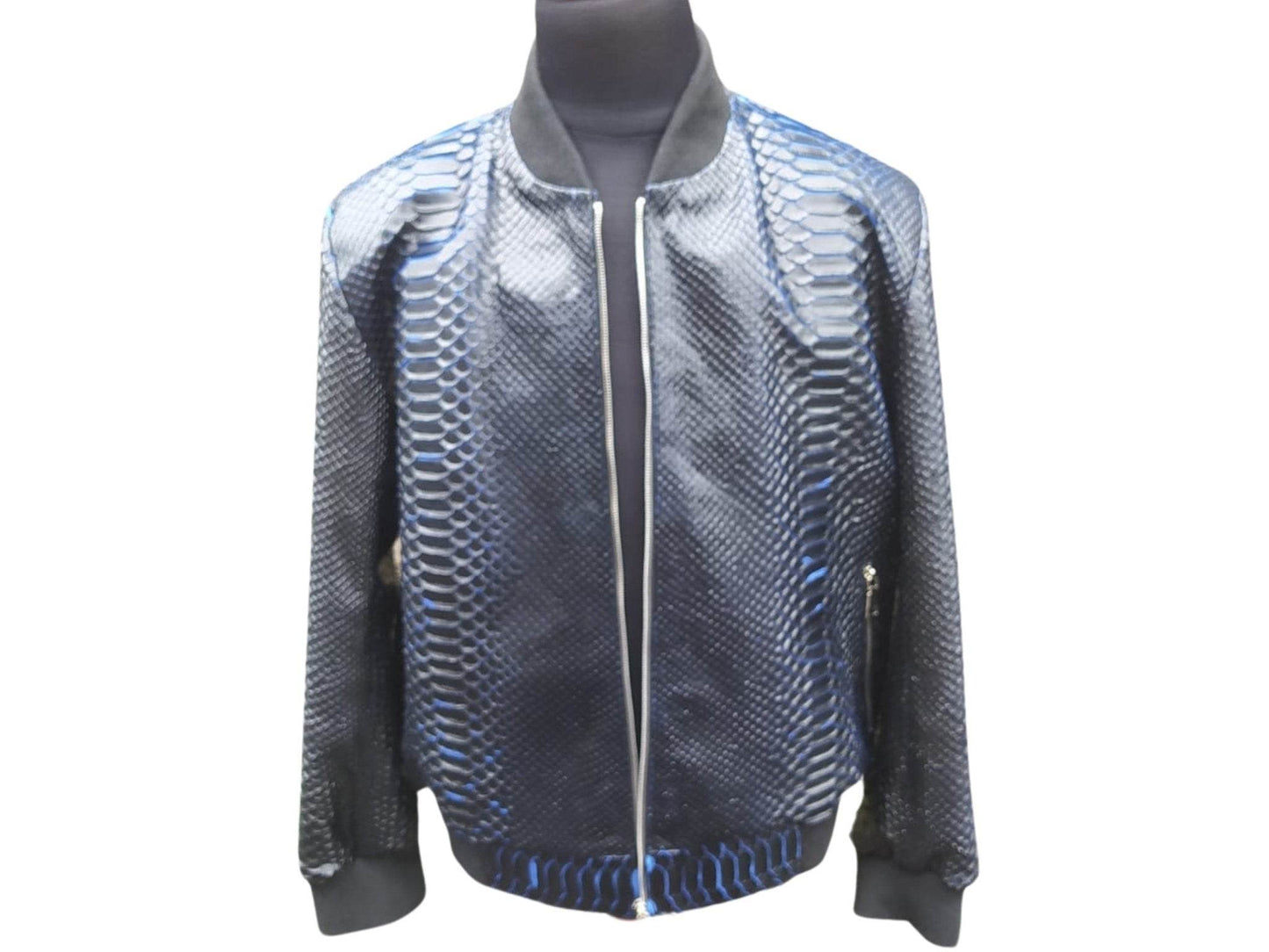 Snakeskin Bomber Jacket - LFM Fashion