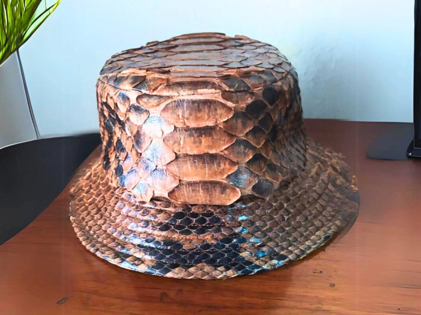 Snakeskin Bucket Hat - Python Jacket by LFM Fashion