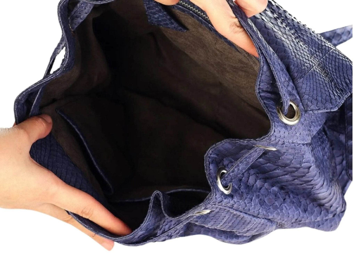 Snakeskin Fashion Leather Backpack - LFM Fashion