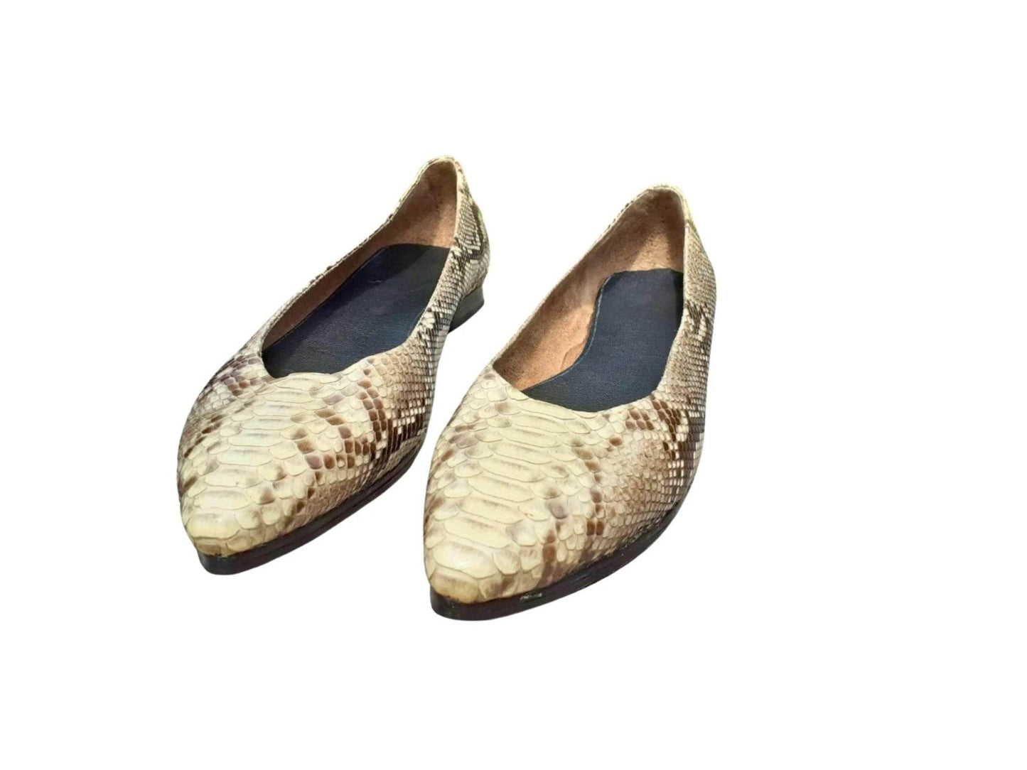 Snakeskin Flat Loafers Womens - LFM Fashion