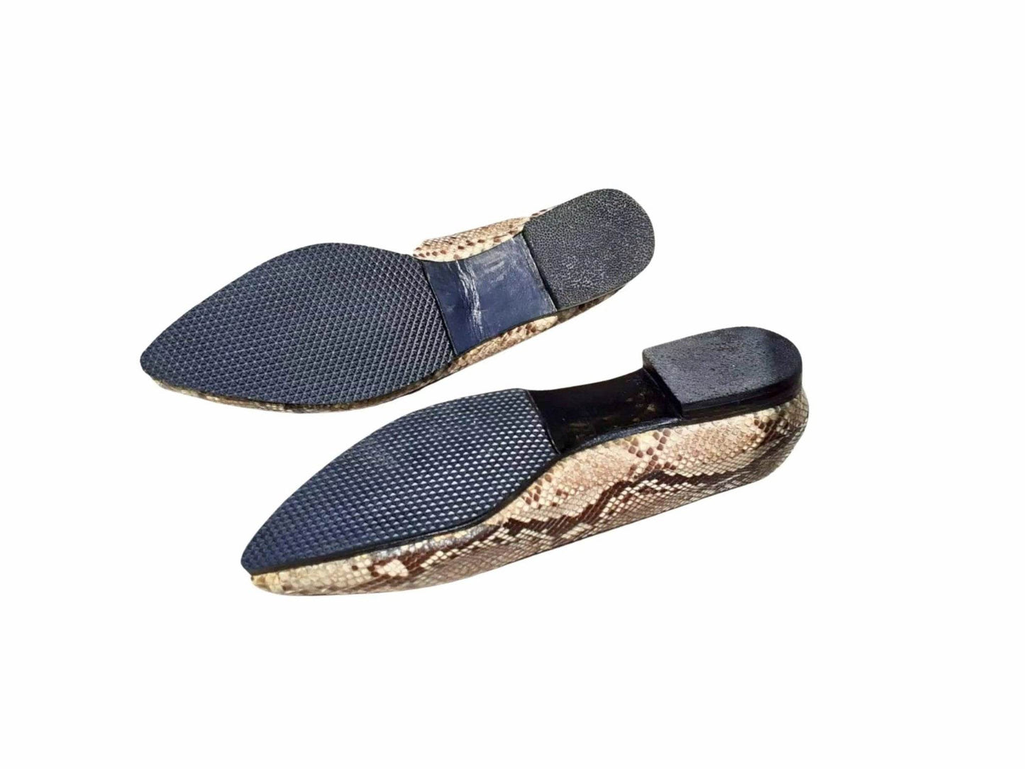 Snakeskin Flat Loafers Womens - LFM Fashion