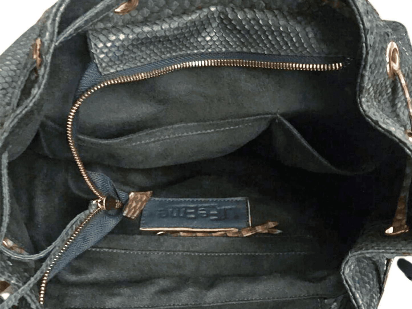 Snakeskin Fringe Backpack Purse - LFM Fashion