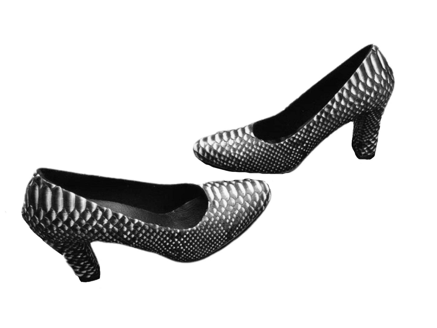 Snakeskin Heels Shoes - LFM Fashion