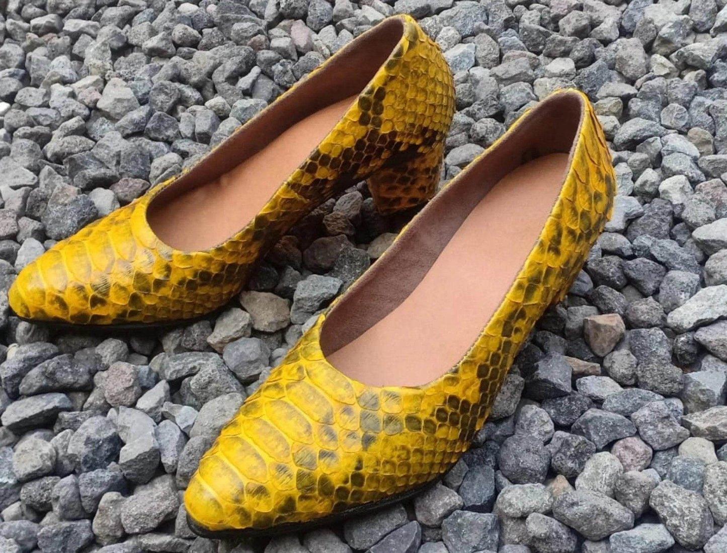 Snakeskin Heels Shoes - LFM Fashion