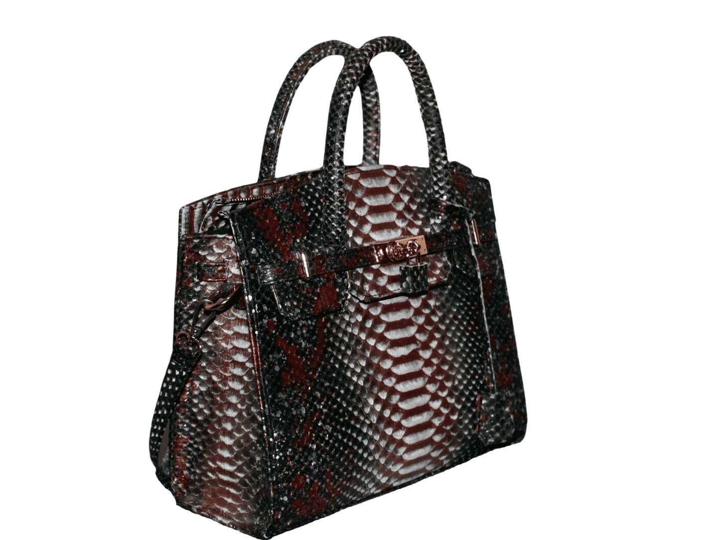 Snakeskin Kelly Bag 28 - Python Jacket by LFM Fashion