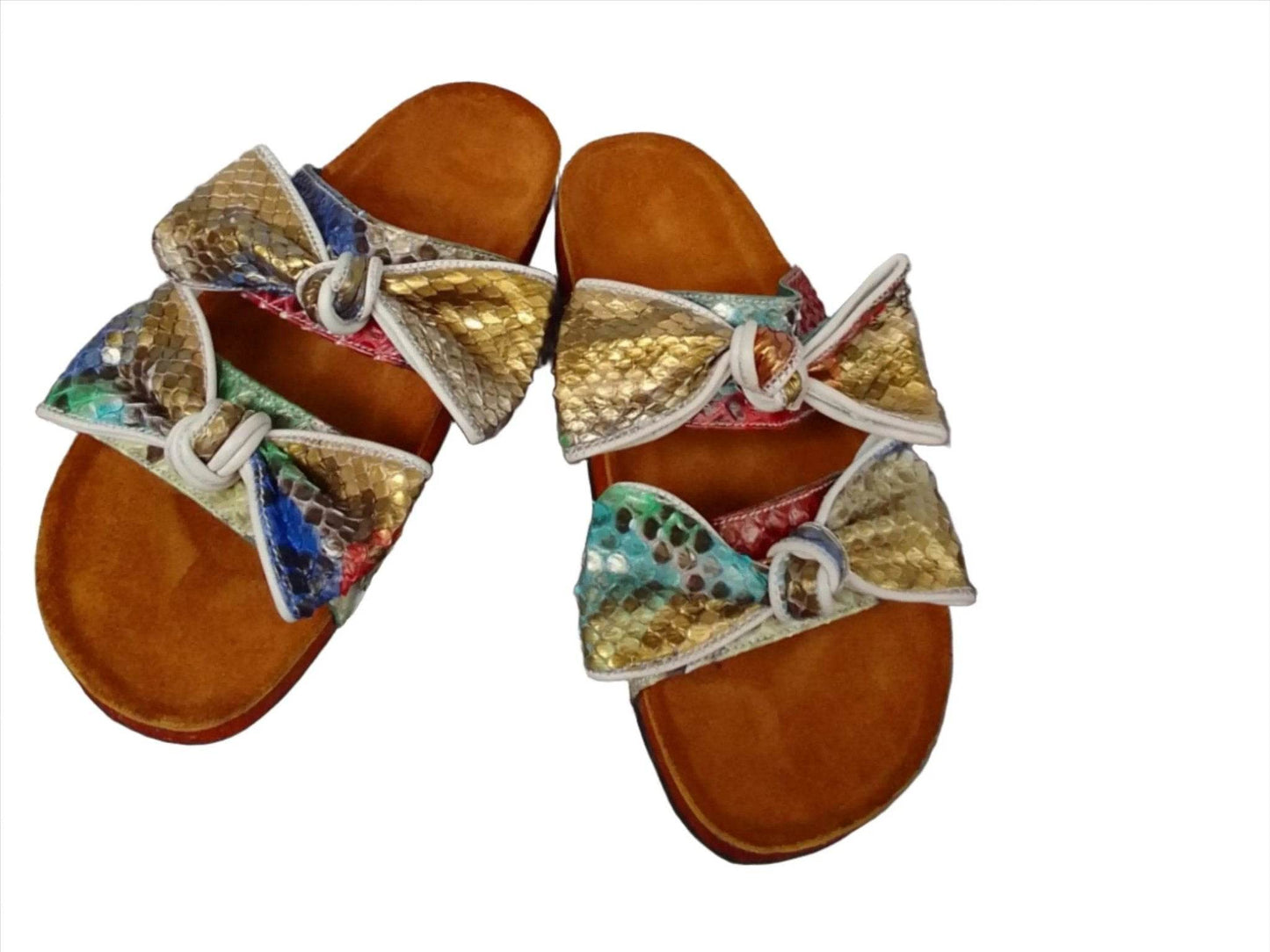 Snakeskin Leather Summer Sandals for Women - LFM Fashion